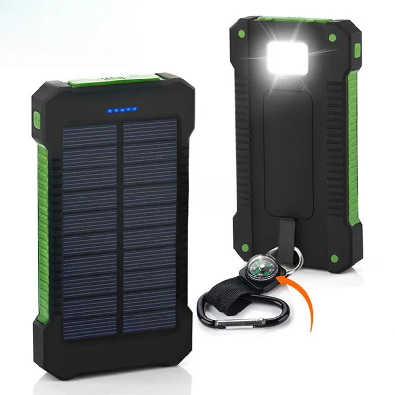 Solar Charger Panel Foldable - 20000mAh Portable Solar Power Bank Waterproof