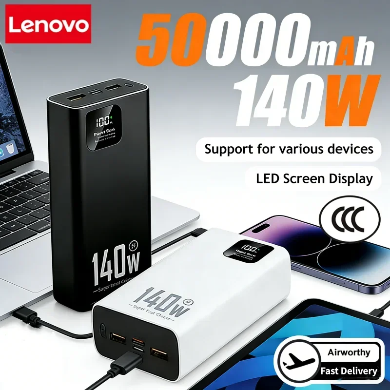 Solar Charger Panel Foldable - Lenovo 140W 500000mAh Ultra Capacity Power