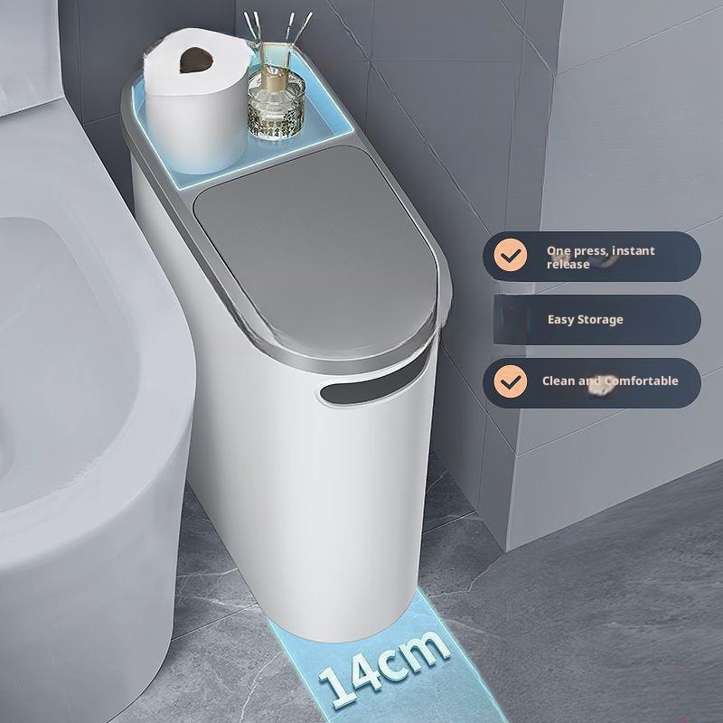 Press Type Slender Trash Can w - Compost Bin Countertop 评论和价格
