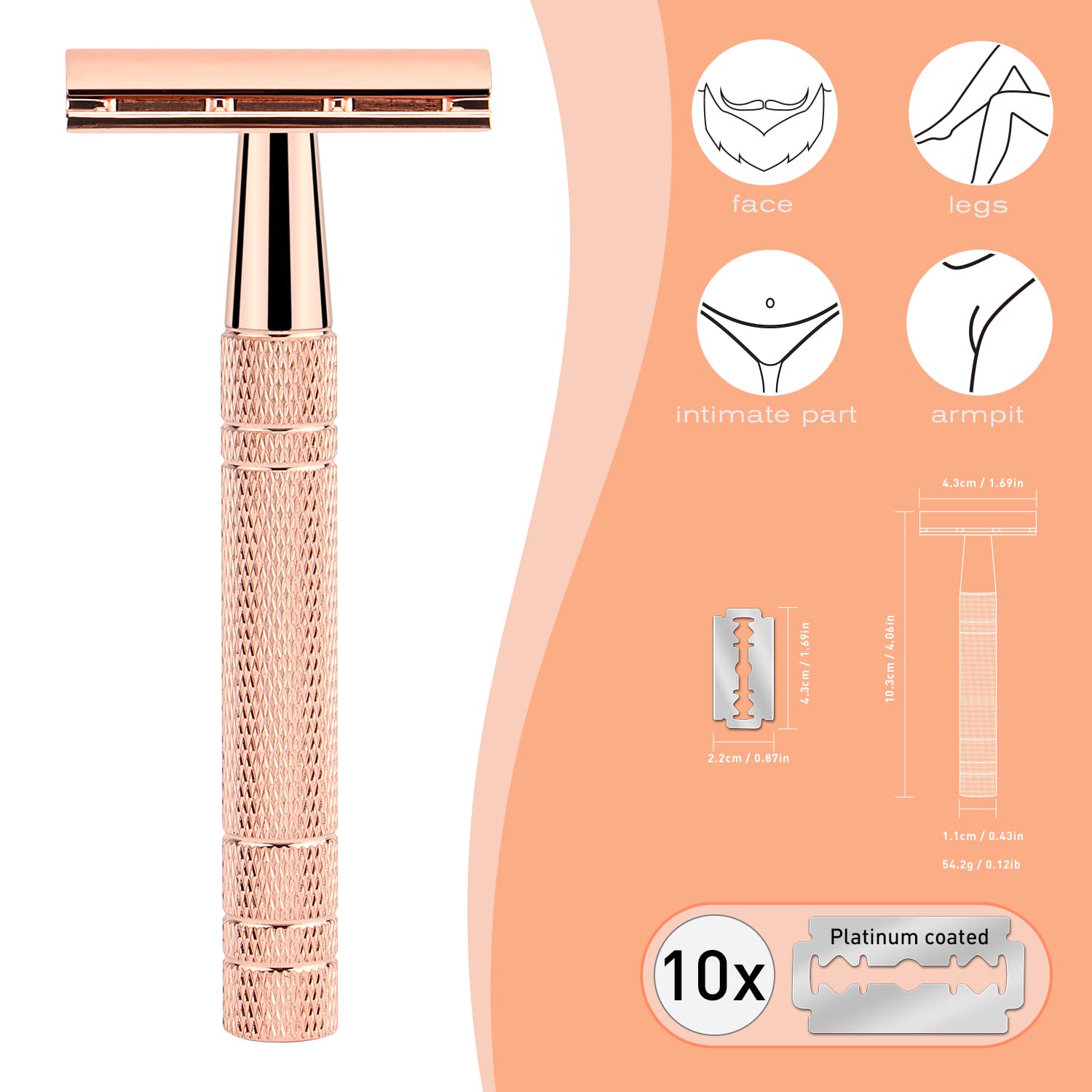 Reusable Double Edge Safety Ra - Safety Razor Handle 评论和价格