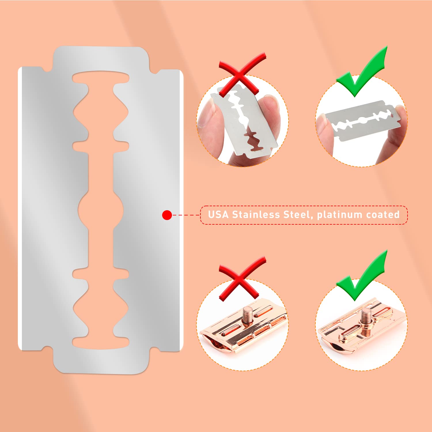 Reusable Double Edge Safety Ra - Safety Razor Handle 评论和价格