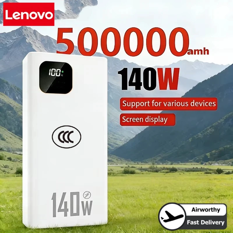 Lenovo 140W 500000mAh Ultra Ca - Solar Charger Panel Foldable 评论和价格