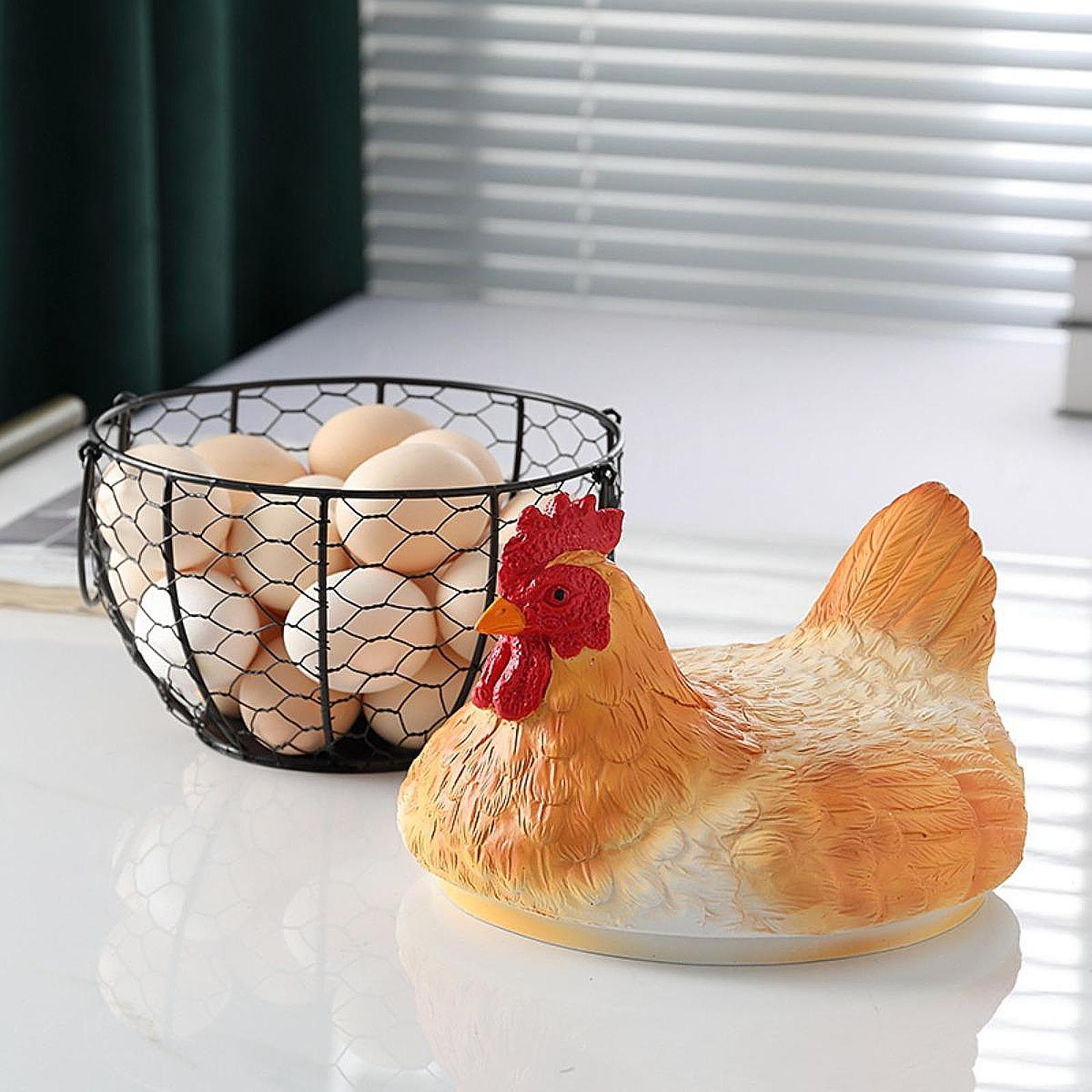 Egg Basket with Lid Kitchen Su - Compost Bin Countertop 评论和价格