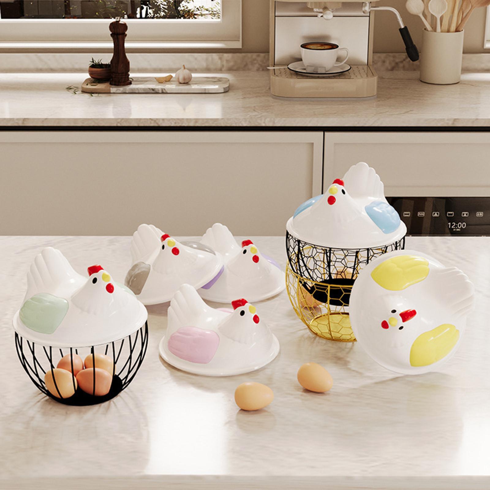 Egg Basket with Lid Kitchen Su - Compost Bin Countertop 评论和价格