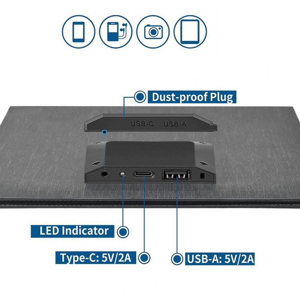 Ultra-thin Solar Panel Portabl - Solar Charger Panel Foldable 评论和价格