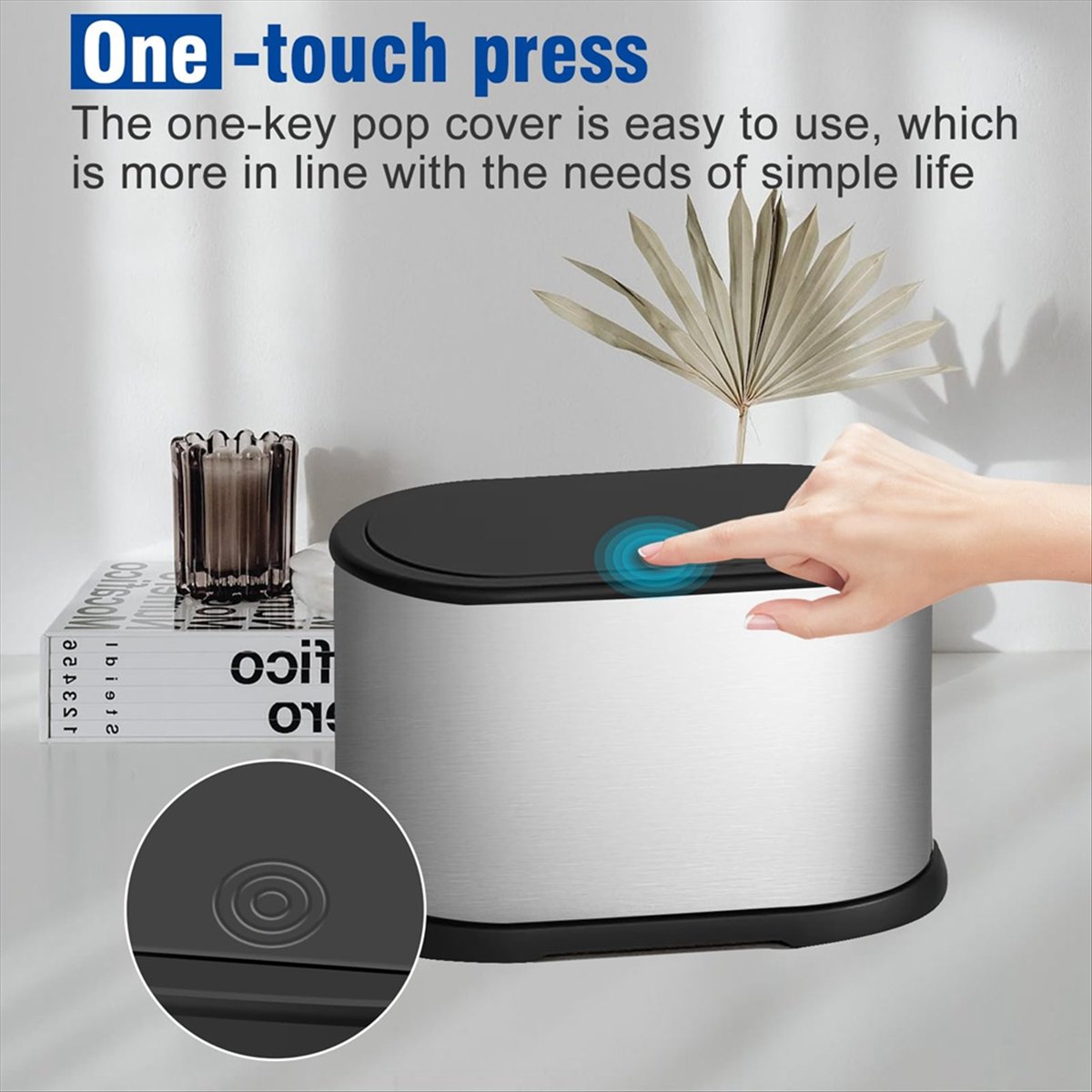 MALL Mini Trash Can with Lid,  - Compost Bin Countertop 评论和价格