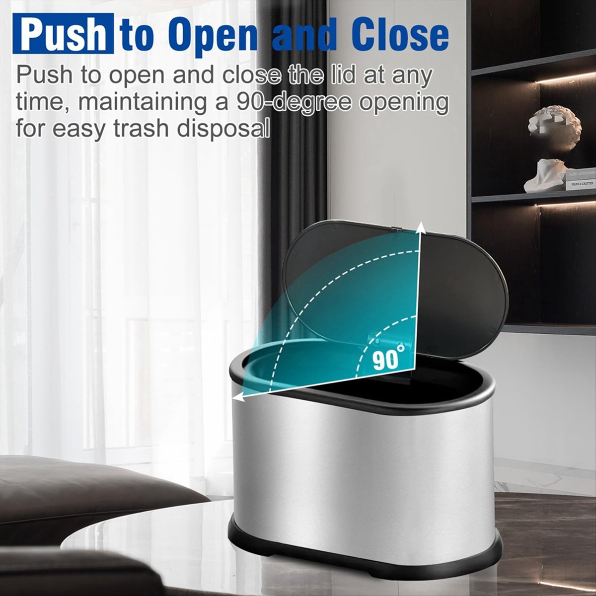 MALL Mini Trash Can with Lid,  - Compost Bin Countertop 评论和价格