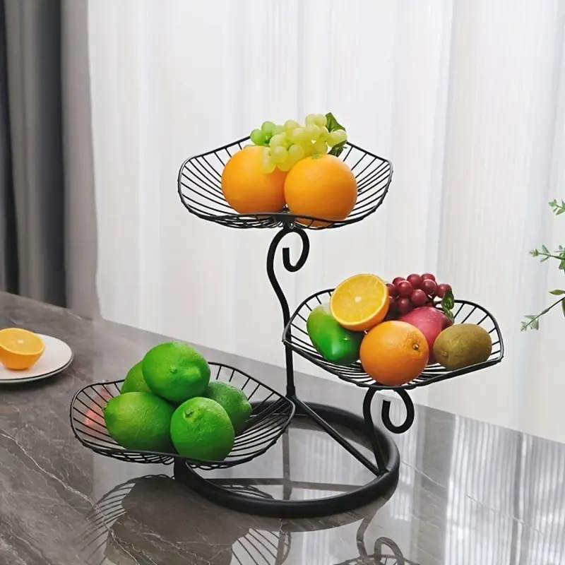 Exquisite 3-layer Fruit Tray C - Compost Bin Countertop 评论和价格