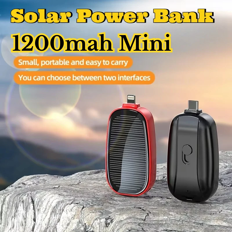 1200mAh Solar Mini Power Bank  - Solar Charger Panel Foldable 评论和价格