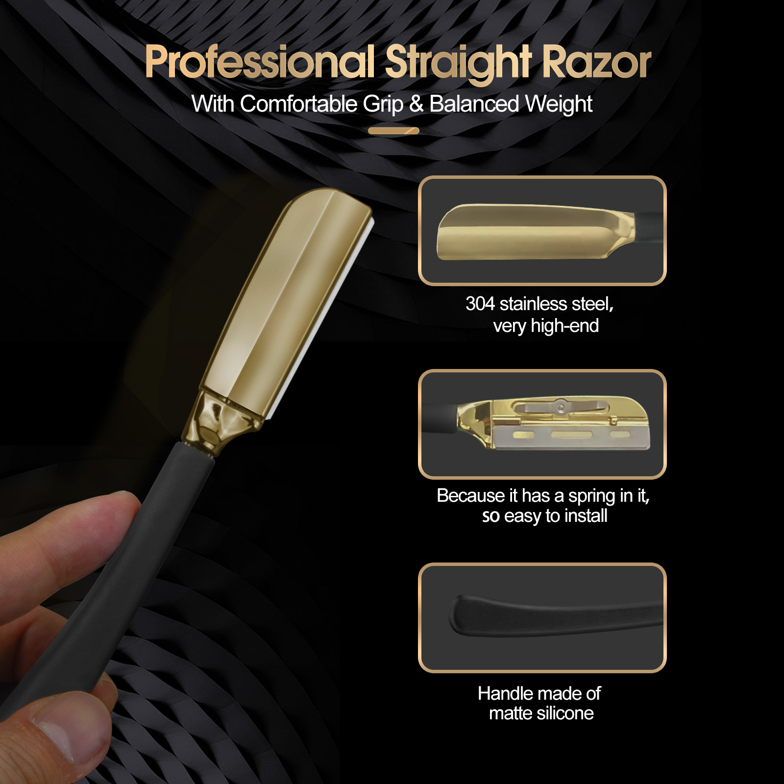 1Pc Pro Baber Beard Straight E - Safety Razor Handle 评论和价格