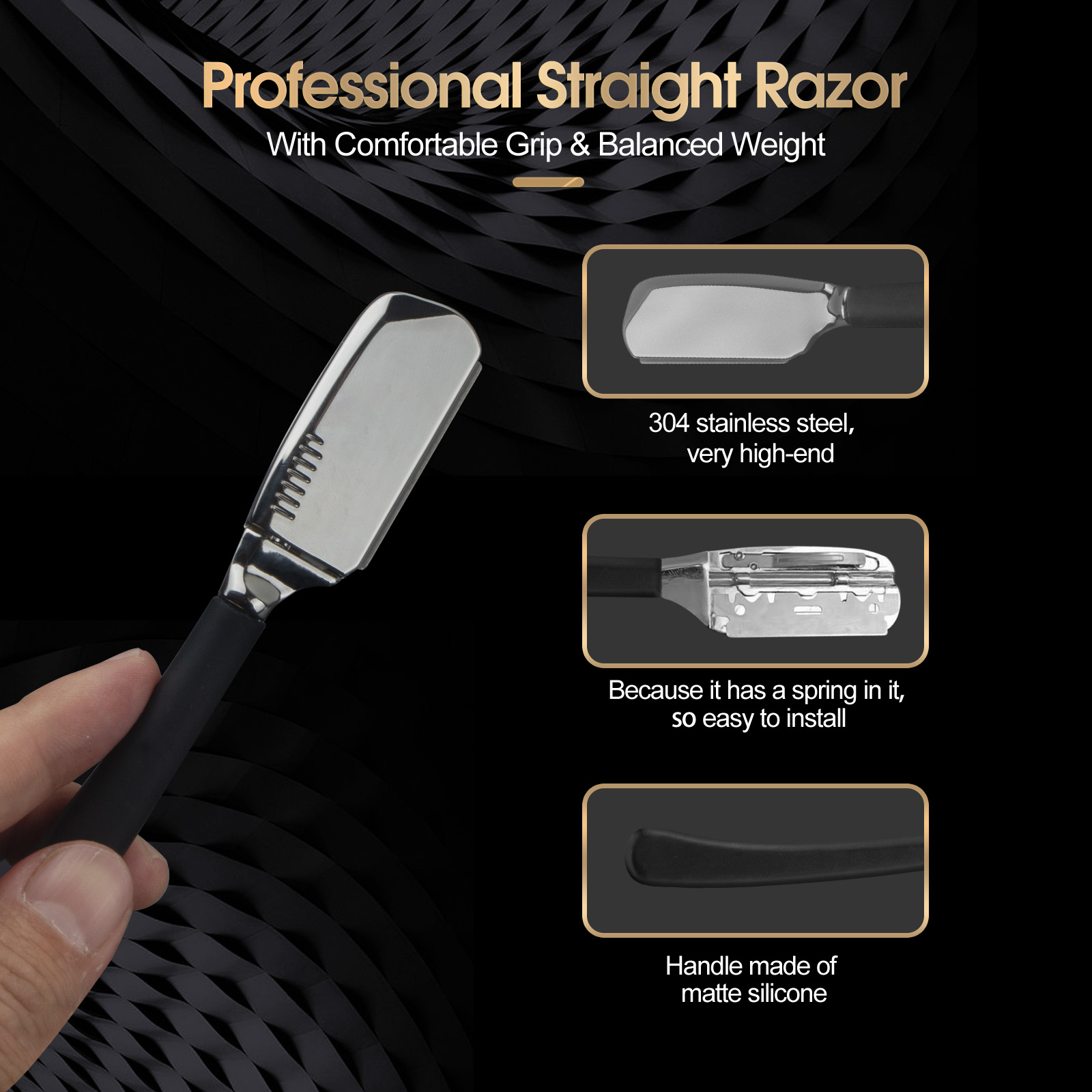 1Pc Pro Baber Beard Straight E - Safety Razor Handle 评论和价格
