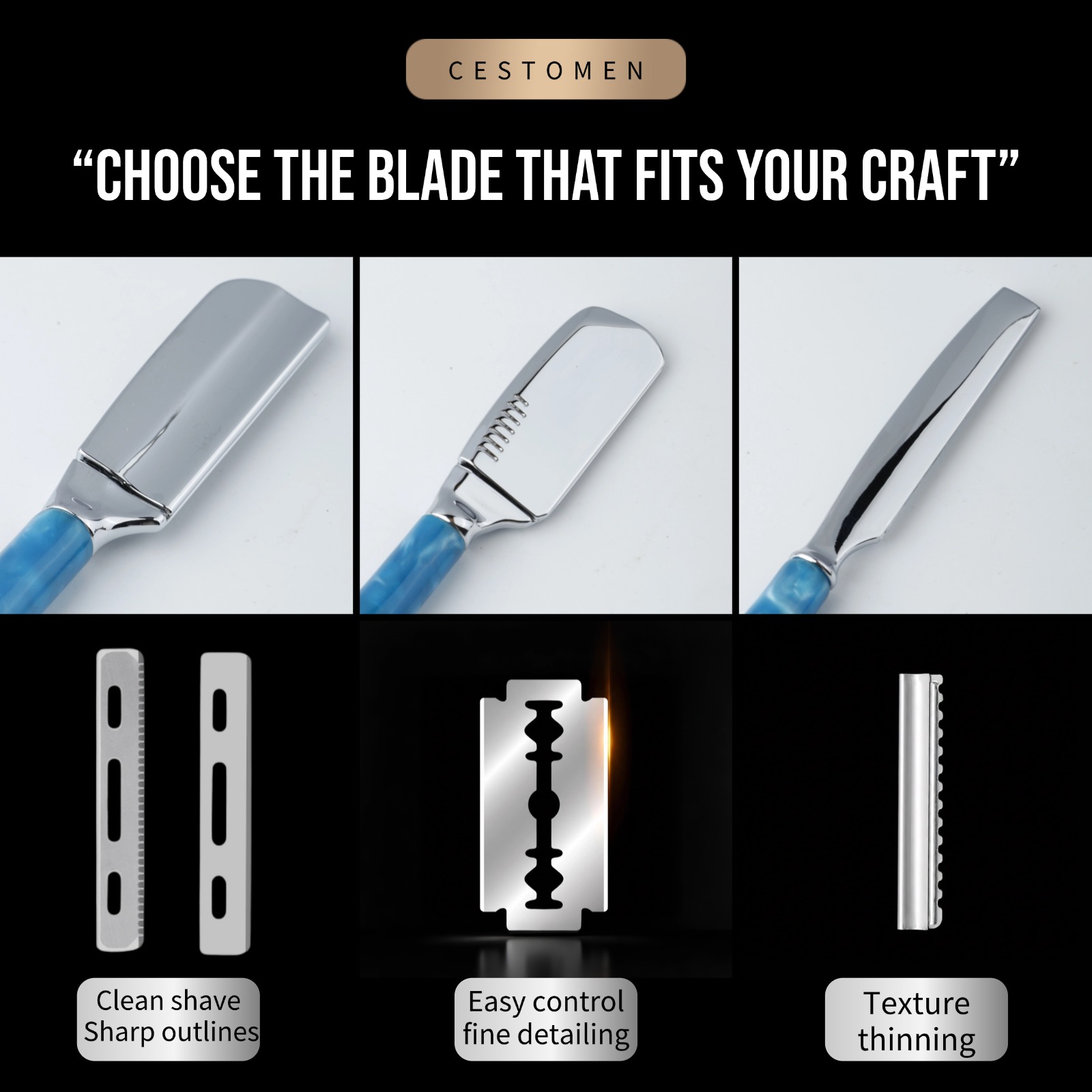 1Pcs Pro Resin Wood Handle Bar - Safety Razor Handle 评论和价格