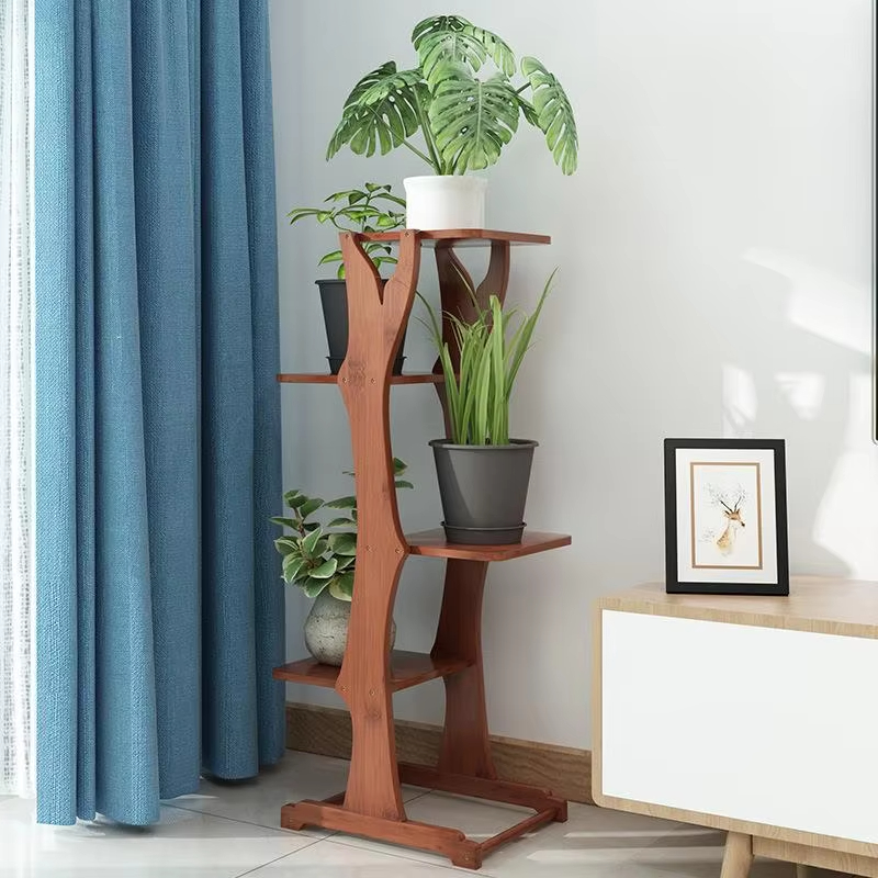 Bamboo Plant Stand Modern Styl - Sustainable Living Usa 评论和价格